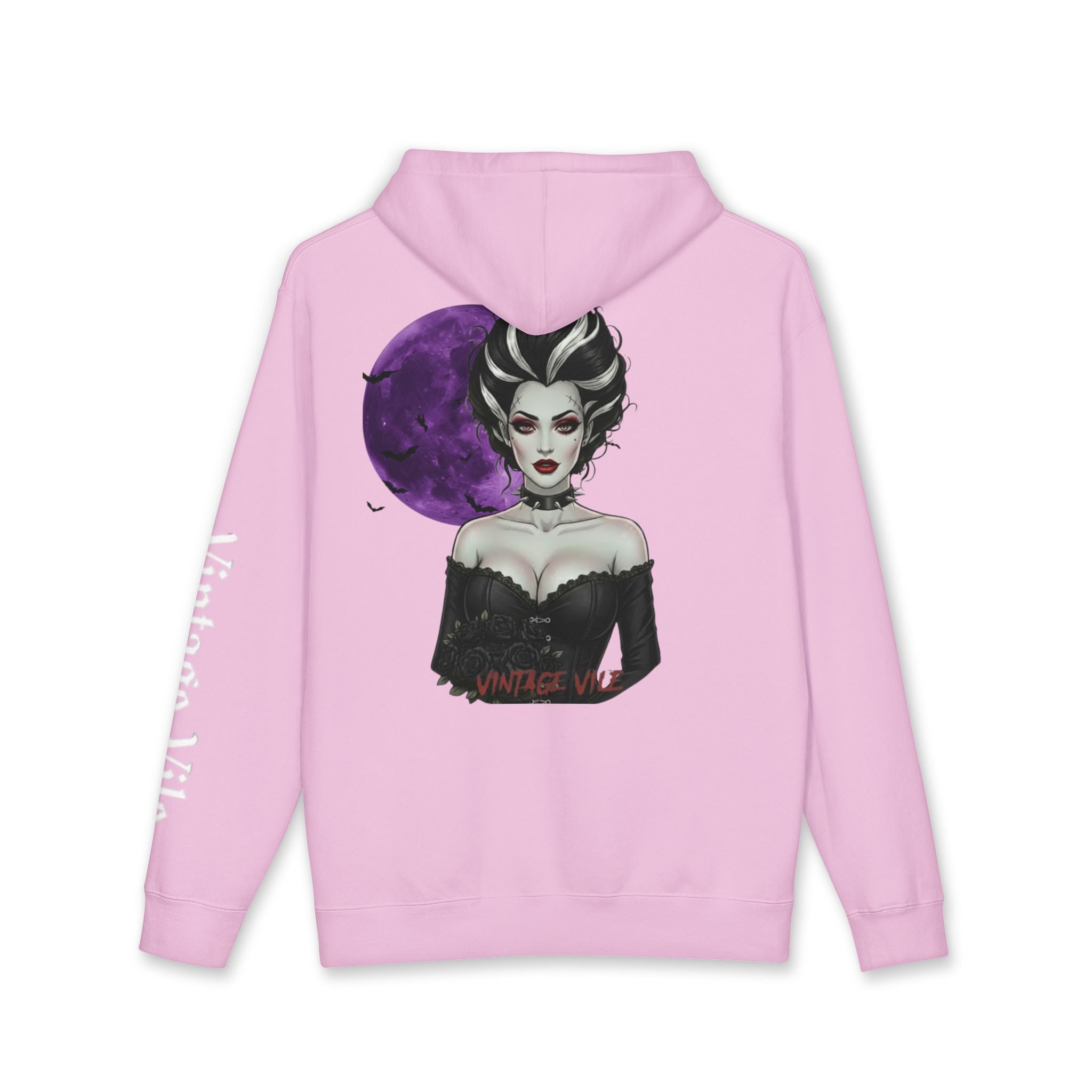 Bride Of Frakenstein Hoodie — Vintage Vibe Moon Graphic