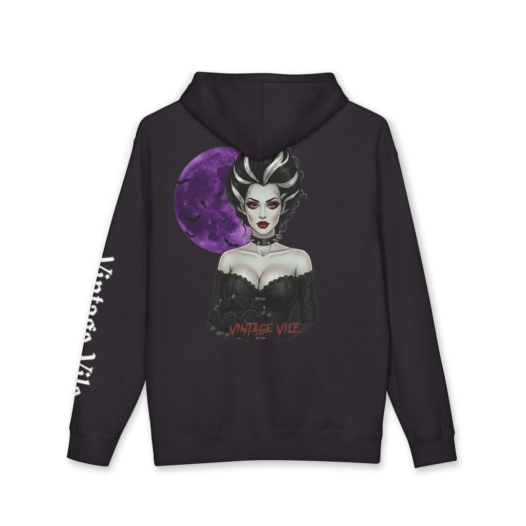 Bride Of Frakenstein Hoodie — Vintage Vibe Moon Graphic