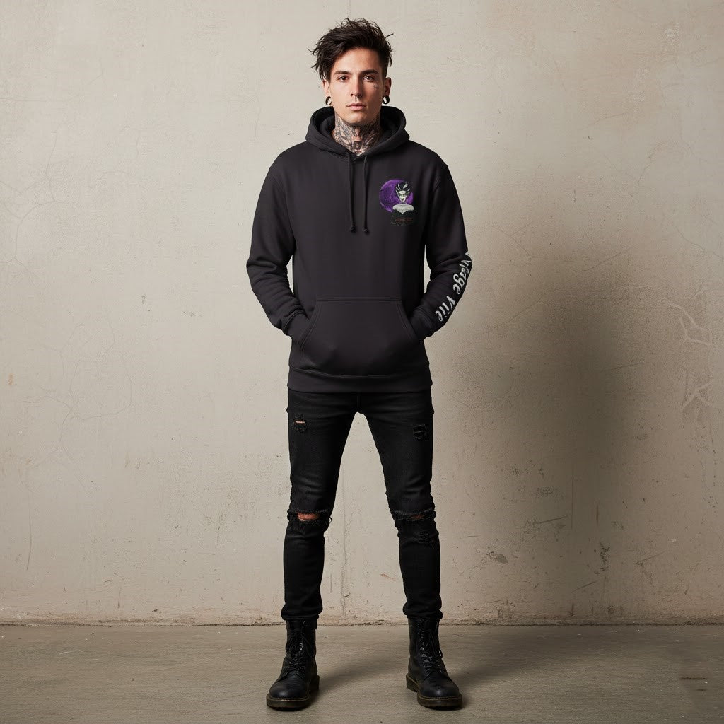 Bride Of Frakenstein Hoodie — Vintage Vibe Moon Graphic