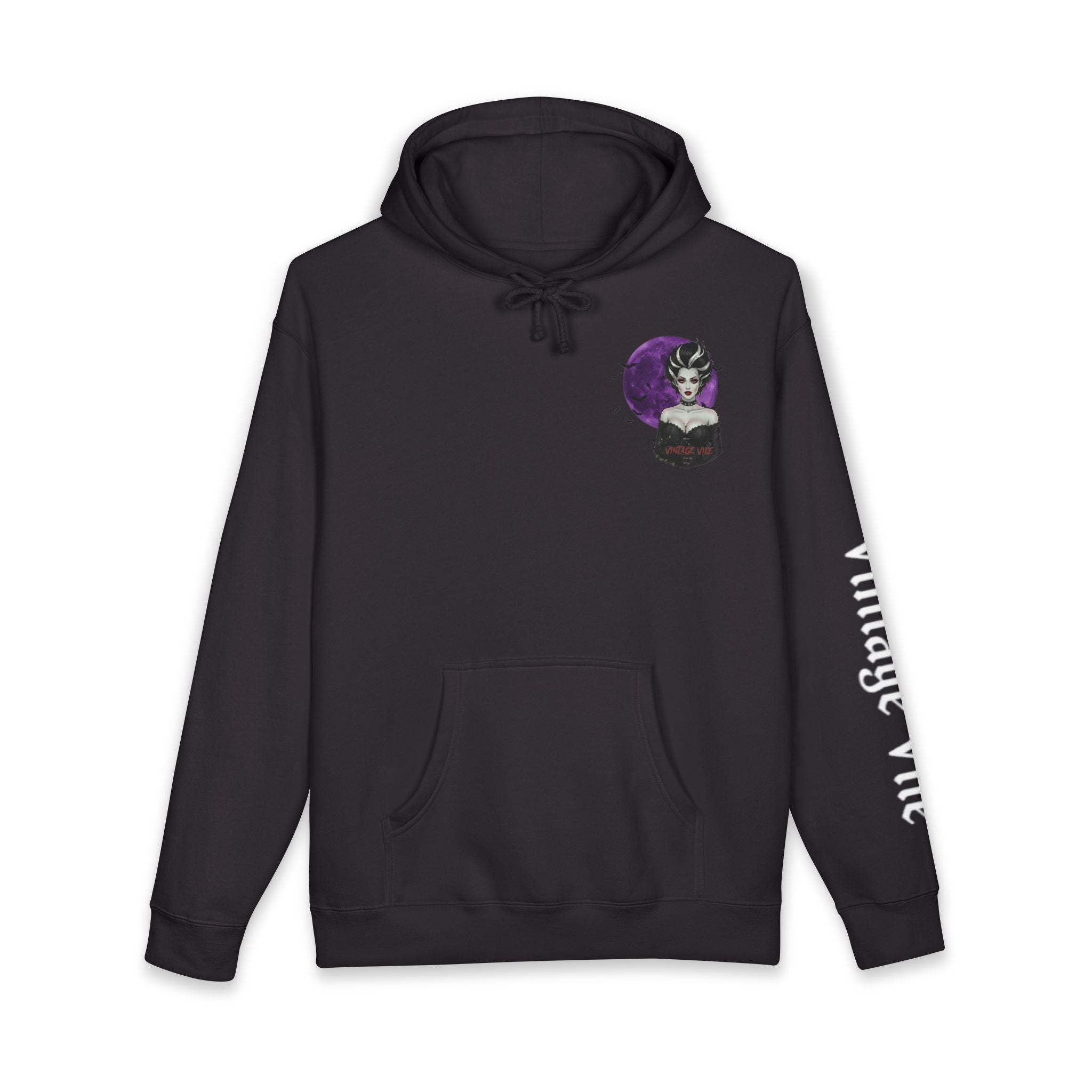 Bride Of Frakenstein Hoodie — Vintage Vibe Moon Graphic