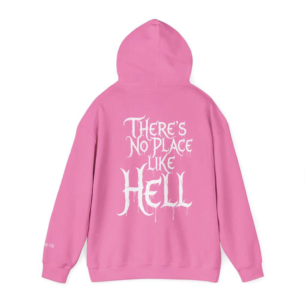 Hell-themed Hoodie Sweatshirt - No Place Like Hell Design