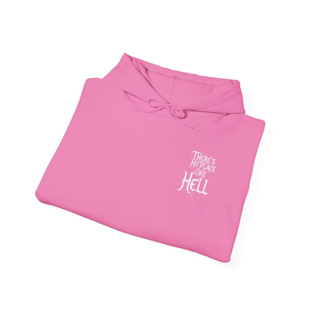 Hell-themed Hoodie Sweatshirt - No Place Like Hell Design
