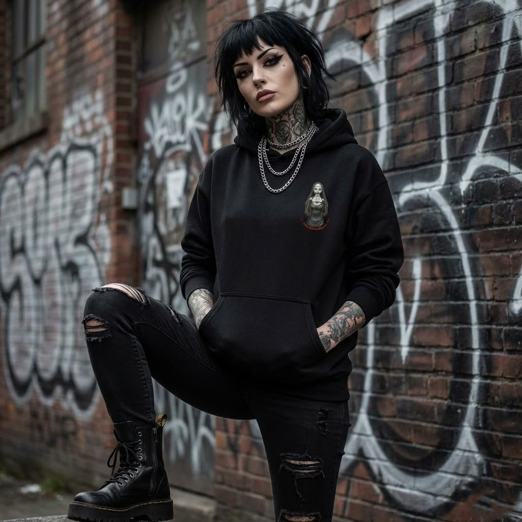 Theres No Place Like Hell Nun Hoodie